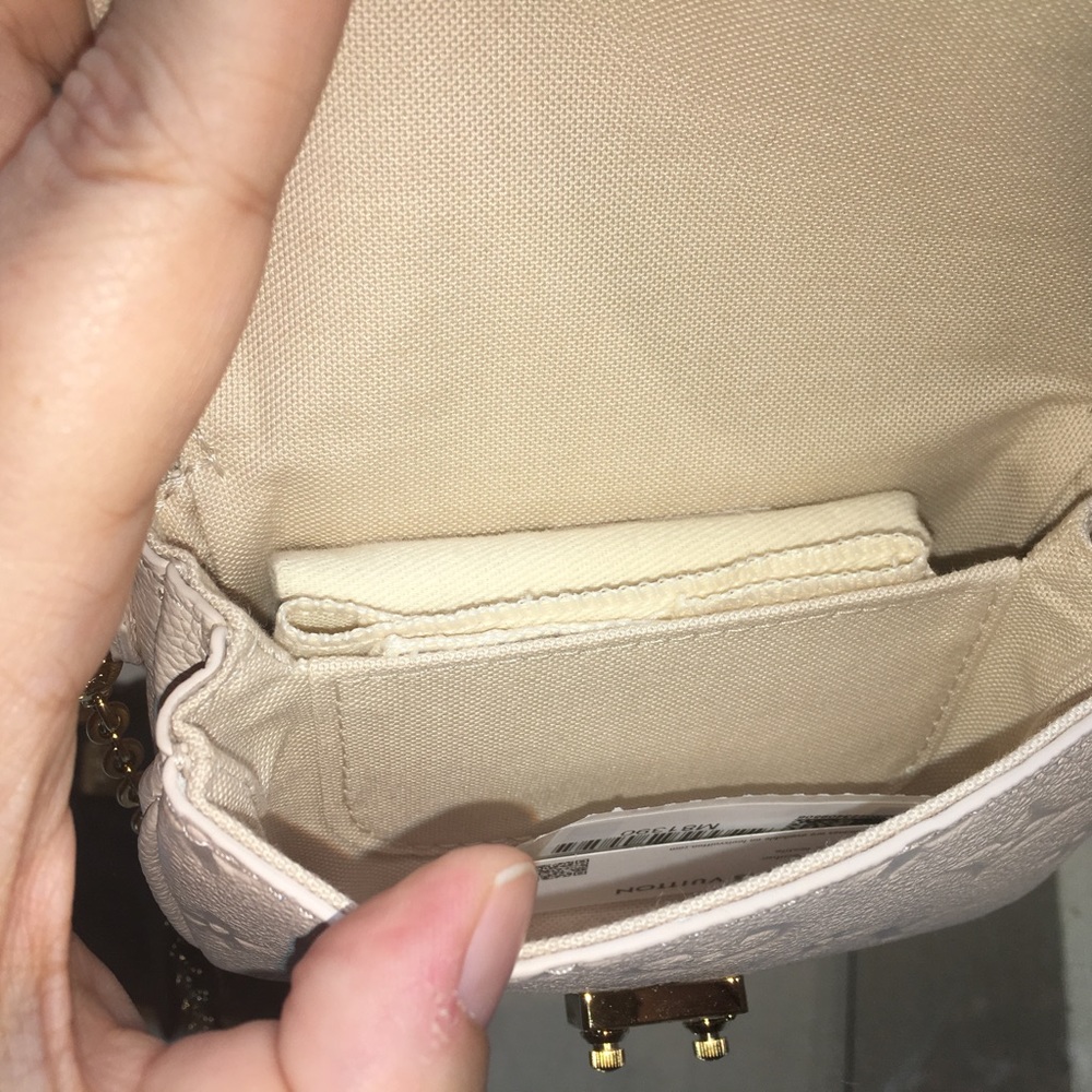 LOUIS VUITTON EMPREINTE POCHETTE MICRO METIS BEIGE CLAIR SUPER BAG Limited NEW - Picture 5 of 8